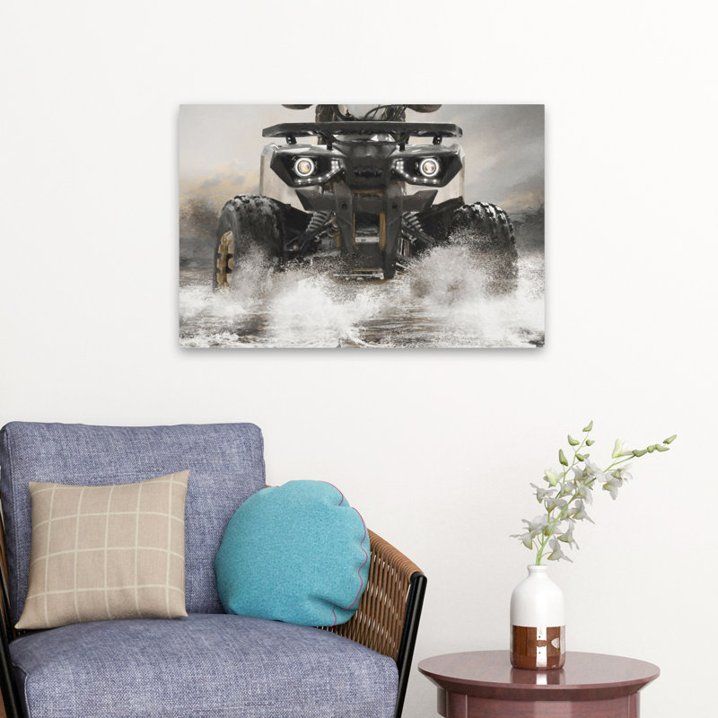 Splish Splash ATV I - Cavalier contemporain sur l'eau, H 16 po x l 24 po