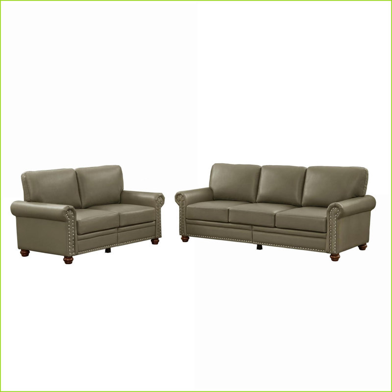 Canapé modulaire 2 + 3 places Taupe avec rangement | Cuir d'unité centrale | Standard, Gris