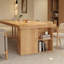 Bureau rectangulaire en bois massif Burlywood-806158486