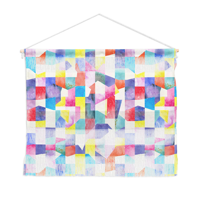 Polyester Wall Hanging, Pink, 16" H x 22" W