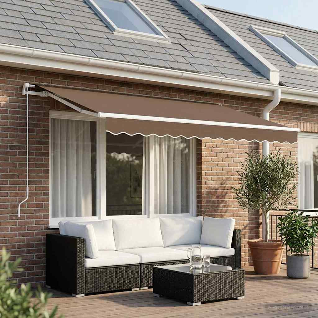 VidaXL Polyester Cover Retractable Fabric Replacement
