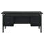 Bureau d'ordinateur 64 pouces Sonia, 4 tiroirs et deux caissons, noir