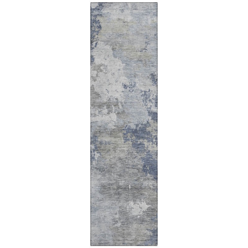 Machine Washable Indoor/Outdoor Earleville ACN2367 Abstract Rug, Runner 2'3" x 7'6"