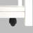 1Pc Farmhouse Style Brown Coffee Table With White Base Rectangular Top And Casters
