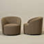 Ensemble de salon rembourré 3 pièces avec causeuse et fauteuil Boucle-2092913519
