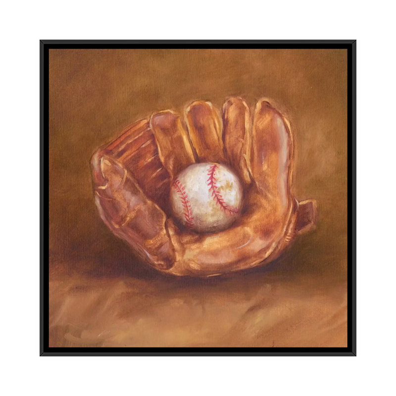 «Rustic Sports III», reproduction d'art sur toile, H 18 po x l 18 po x P 1,5 po, Toile encadrée noire, Pas de tapis