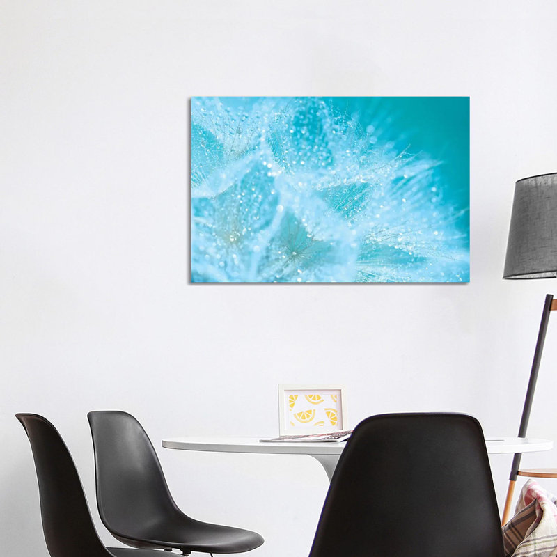 Aqua Sparkles - Wrapped Canvas Print, 101.6 cm H x 66.04 cm W x 1.91 cm D