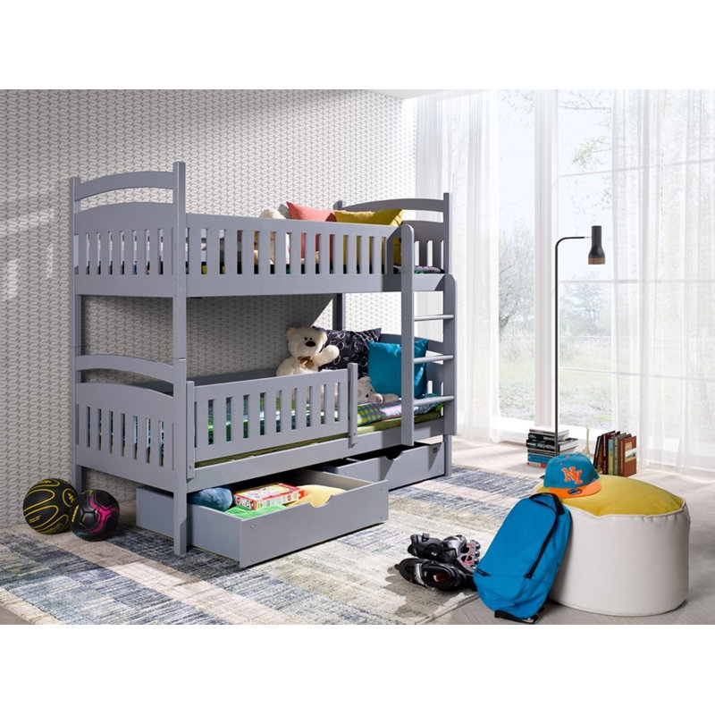 Estepp Single (3') Standard Bunk Bed, Grey