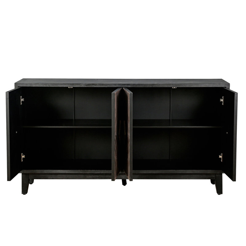 Buffet 60 po, Noir antique