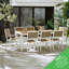 Arundell Outdoor 8 Seat Dining Table & Chairs Set for Modern Minimalist Garden Patio (Cover Included)-474062203