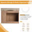 Meuble-lavabo mural simple 28 po avec comptoir en céramique Marnar-129240803