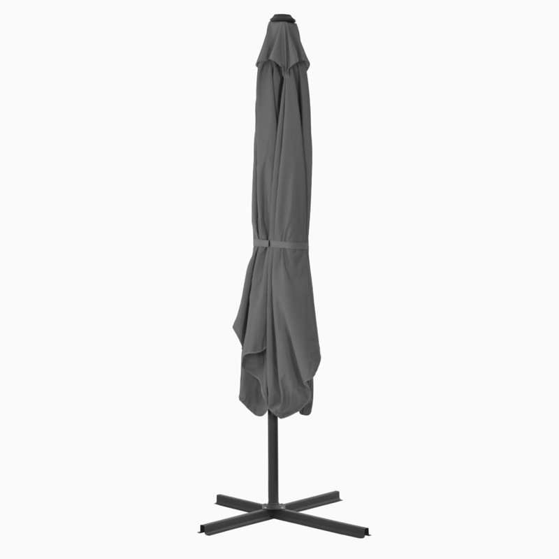 Parasol CARRÉ en porte-à-faux, Anthracite