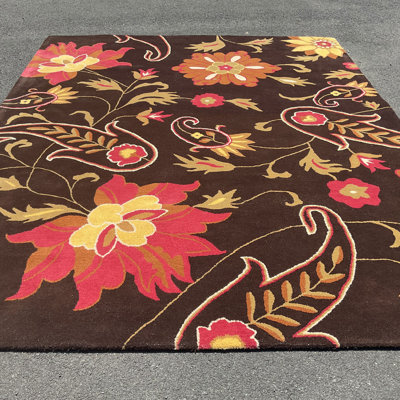 Wool Floral Indoor Rug