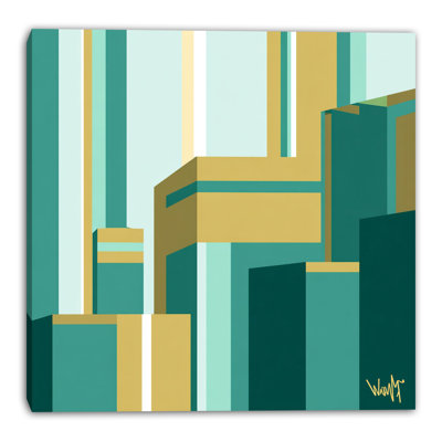 Vertical Skyline Wrapped Canvas Wall Art
