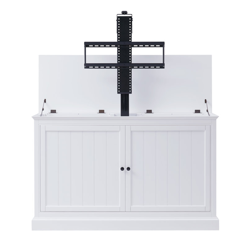 Le meuble télé pour téléviseur 65 po Shoreline, H 39 po x l 63 po x P 20 po, Blanc