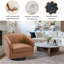 72Cm Wide Swivel Barrel Chair-1614842815