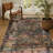 Leyat Washable Abstract Rug Ombre Distressed Non Slip Stain Resistant Low Pile Indoor Carpet-1263696824-1243231643