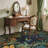 Floral Machine Washable Rugs with Rubber Backing for Living Room Non Slip Stain Resistant Carpet for Bedroom Living Room-2121552738