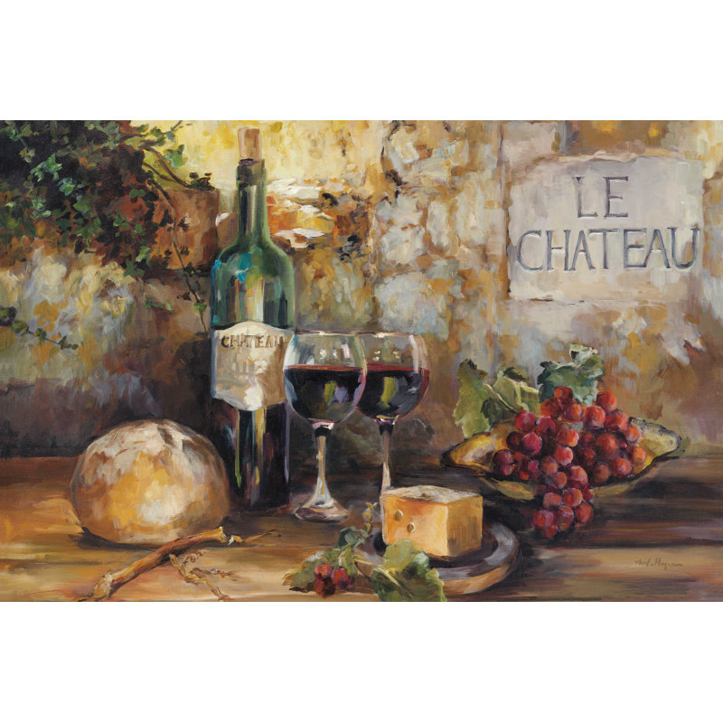 Le Chateau Wrapped Canvas Machine-Made Print , 32" H x 48" W x 1.25" D