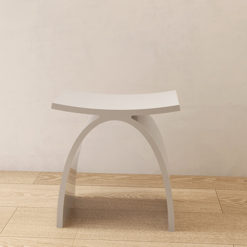 Freestanding Shower Seat Solid Surface Shower Stool