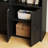 Marlon Storage Bookcase with Adjustable Shelves and Door,Storage Cabinet for Home Office, Living Room,Black-1750530415