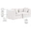 Causeuse modulaire en tissu Eilene Chenille-112472595-113470842