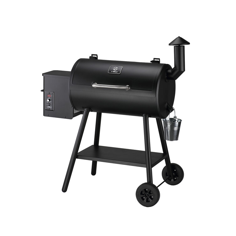 Z Grills Zpg-550b Wood Pellet Smoker Grill, Auto Temperature Control, 553 Sq in Cooking Area, 8 in 1 Grill for Outdoor BBQ, Black