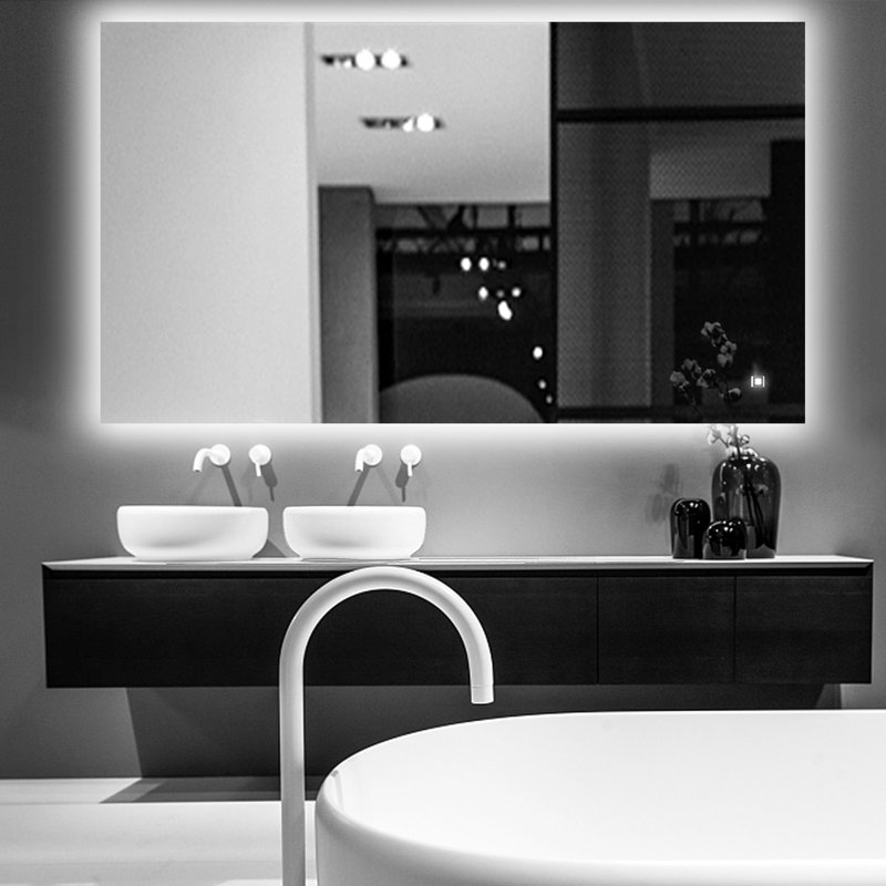 Miroir de salle de bain Kaimee, H 30 po x l 48 po