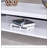 Double rectangular coffee table. The board surface is MDF, with white stickers