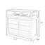 Armoire de rangement pour bijoux en bois manufacturé noir avec compartiments de rangement de style tiroir-752250863