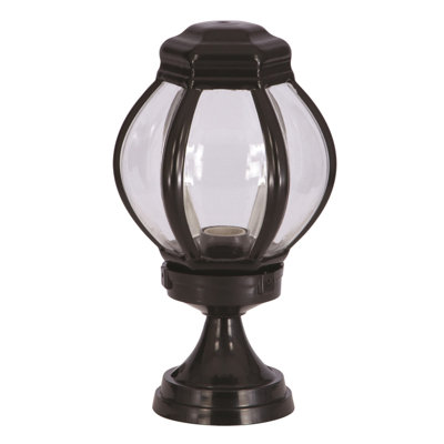Stained Glass Lantern Head Post Lantern