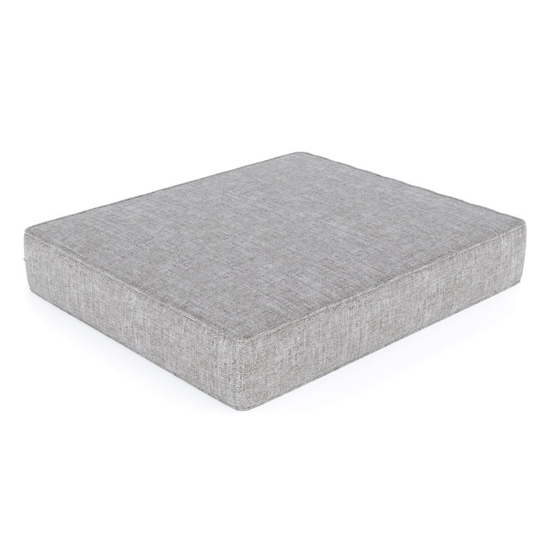 Sunbrella® Outdoor Ottoman Cushion, 3.5" H x 23.5" W x 20.5" D, Canvas Granite Sunbrella® Canvas