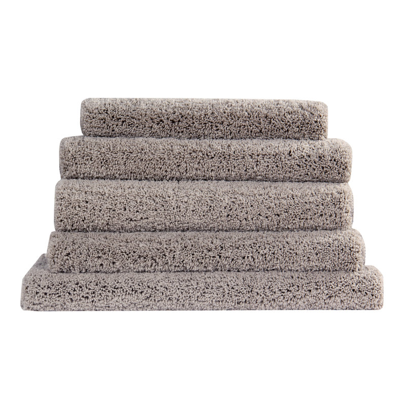 Adrine Micro 100% Polyester Machine Washable Tufted 5 Piece Bathroom Rug Set, Beige