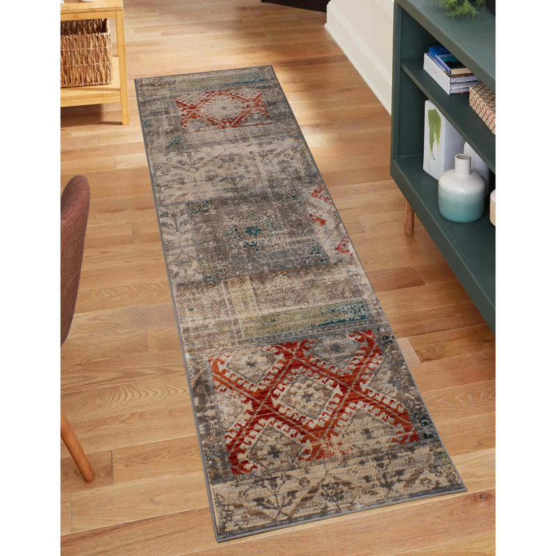Tapis d'intérieur 100% polypropylène Nanaakua, Rectangle de 5 pi x 8 pi