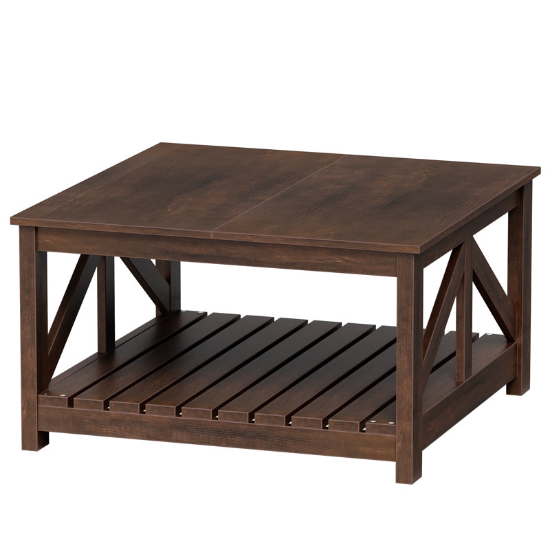 Table basse 31,5 po Farmhouse, Brun, Brun