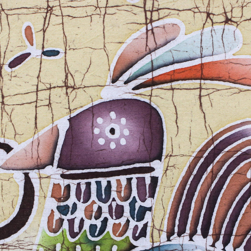 Suspension murale en coton d’oiseau fiers