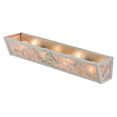 Barre d’éclairage de salle de bain 4 lumières alpine