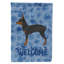 Caniche en polyester à 2 côtés 40 x 28 po standard welcome drapeau maison-957493003