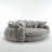 oversized sofa bed with armrests-536529887