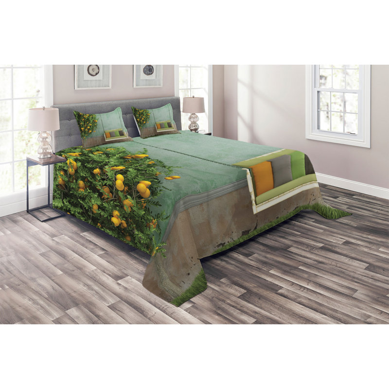 Farmhouse / Country Polyester Coverlet