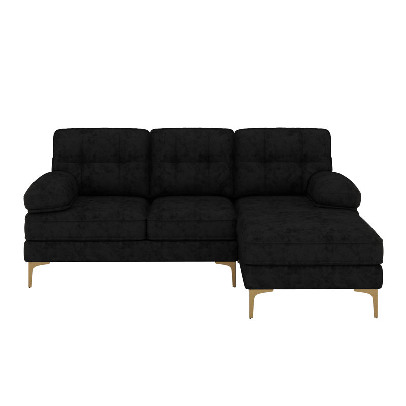 Canapé modulaire 3 places Modern, Noir