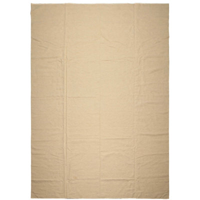 Tapis uni moderne en laine tissé à la main 9 pi 2 po x 12 pi 6 po beige