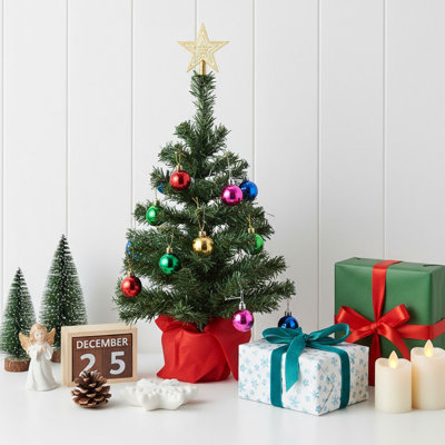 2.1' H Lighted Artificial Christmas Tree
