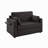 Twin Size Sofa Bed 47.2" Sleeper Sofa Loveseat Sofa With A Foldable Mattress, A Foldable Side Table, A Side Storage Pocket And Two USB Ports For Living Room