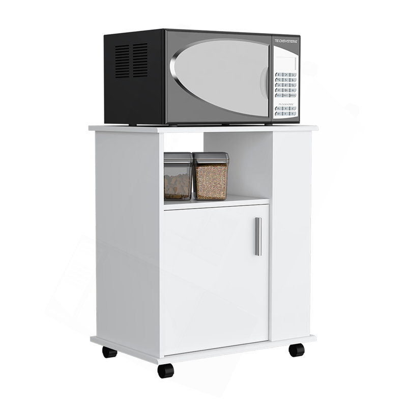 Kitchen Cart Newark, Three Side Shelves