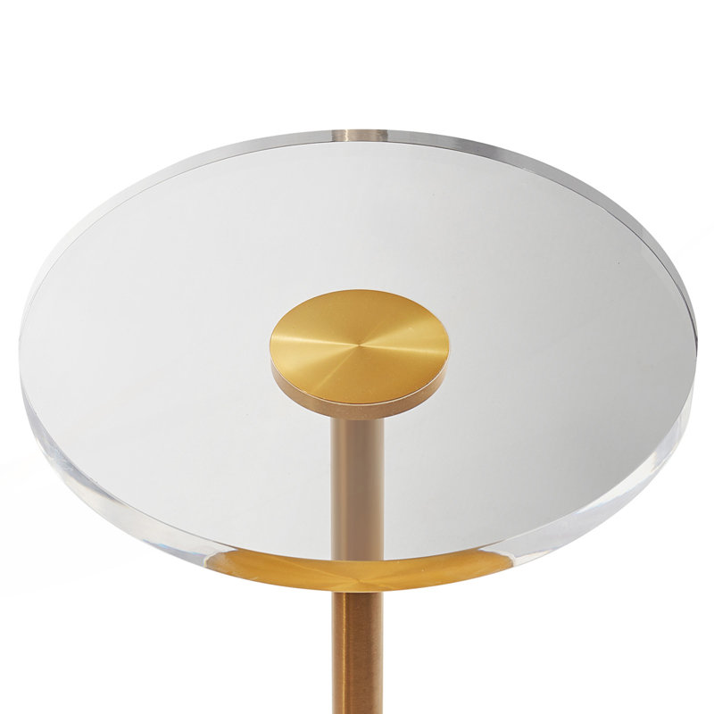 Table d'appoint transparente, table de chevet