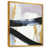 Toile avec cadre flottant or