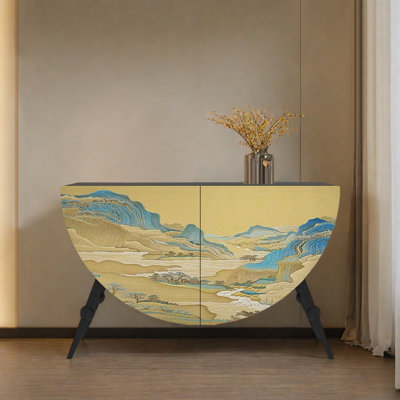 Armoire de décoration de salon en demi-cercle