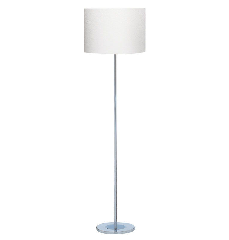 Tayah 151cm Chrome Traditional Floor Lamp