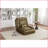 Velvet Armless Floor Sofa for Adults &amp; Pets - 5 Adjustable Positions, Massage Pillow &amp; Thick Foam Cushions | Armless | Velvet | Foam